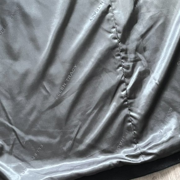 Ellen Tracy Black Wool Pea Coat - Picture 12 of 14